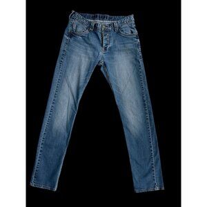 Timezone Men’s Slim Fit Straight Leg Jeans Medium Wash 33/34